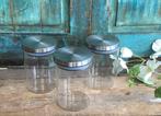Glazen voorraad potten set van 3 stuks, Ophalen of Verzenden, Nieuw