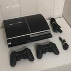 PS3 | SONY PlayStation 3 80GB met 2 Controllers & Kabels, Gebruikt, Phat, Met 2 controllers, Met harde schijf