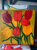 Schilderij Tulpen, Antiek en Kunst, Kunst | Schilderijen | Abstract, Ophalen of Verzenden