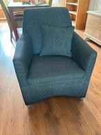Nette grijze fauteuil, Ophalen, Minder dan 75 cm, Zo goed als nieuw, 50 tot 75 cm