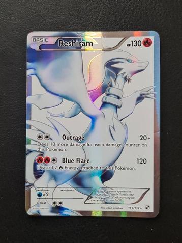Reshiram Black and White 113/114 beschikbaar voor biedingen