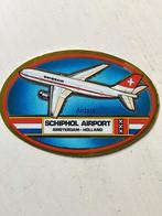Sticker Schiphol Airport Amsterdam, Verzenden, Zo goed als nieuw