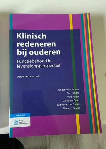 Klinisch redeneren bij ouderen (9789036821544) beschikbaar voor biedingen