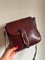 DELVAUX vintage crossbody tasje box calf burgundy, Ophalen of Verzenden