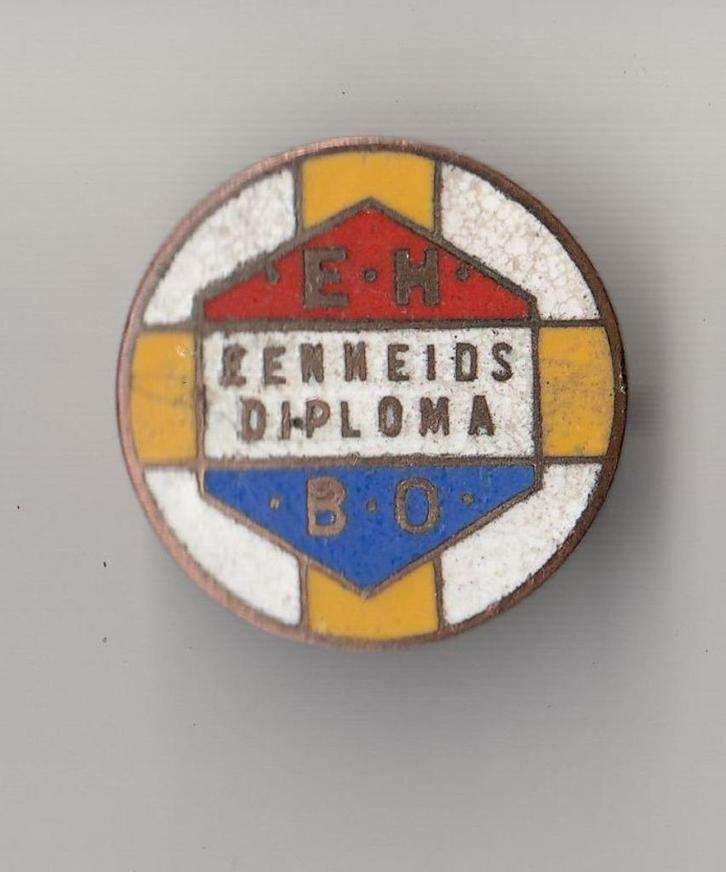 EHBO Eenheidsdiploma broche, Verzamelen, Speldjes, Pins en Buttons, Gebruikt, Speldje of Pin, Overige onderwerpen, Ophalen of Verzenden