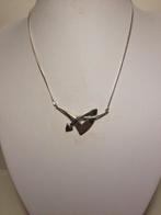 Zilveren ketting met vaste hanger, Met hanger, Verzenden, Zo goed als nieuw, Zilver