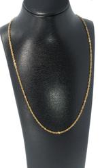 Singapore schakel 14k gouden dames ketting 45cm design, Sieraden, Tassen en Uiterlijk, Kettingen, Voordeelsieraden, Ophalen of Verzenden