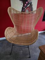 HK Living Egg Chair Rieten / Rotan stoel disign in, Huis en Inrichting, Ophalen, Bruin, Eén