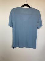 Nukus blauw shirt met zilver glitter maat M v-hals, Maat 38/40 (M), Blauw, Ophalen of Verzenden, Zo goed als nieuw