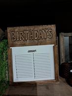 Houten verjaardagskalender €14,99 p.s., Ophalen of Verzenden, Maandkalender, Nieuw