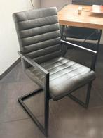 4 eetkamer stoelen, Ophalen, Gebruikt, Vier, Grijs