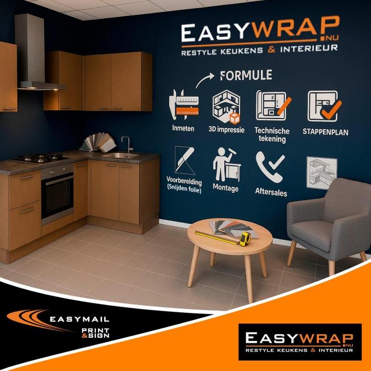 Keuken (wrappen) restylen?, Huis en Inrichting, Keuken | Complete keukens, Nieuw, Overige typen, Overige kleuren, Overige materialen