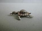Oude bedel zilver Schildpad Tortoise, Sieraden, Tassen en Uiterlijk, Antieke sieraden, Verzenden, Zilver, Hanger