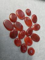 Lot carneool cabochons, Sieraden, Tassen en Uiterlijk, Edelstenen, Ophalen of Verzenden, Zo goed als nieuw