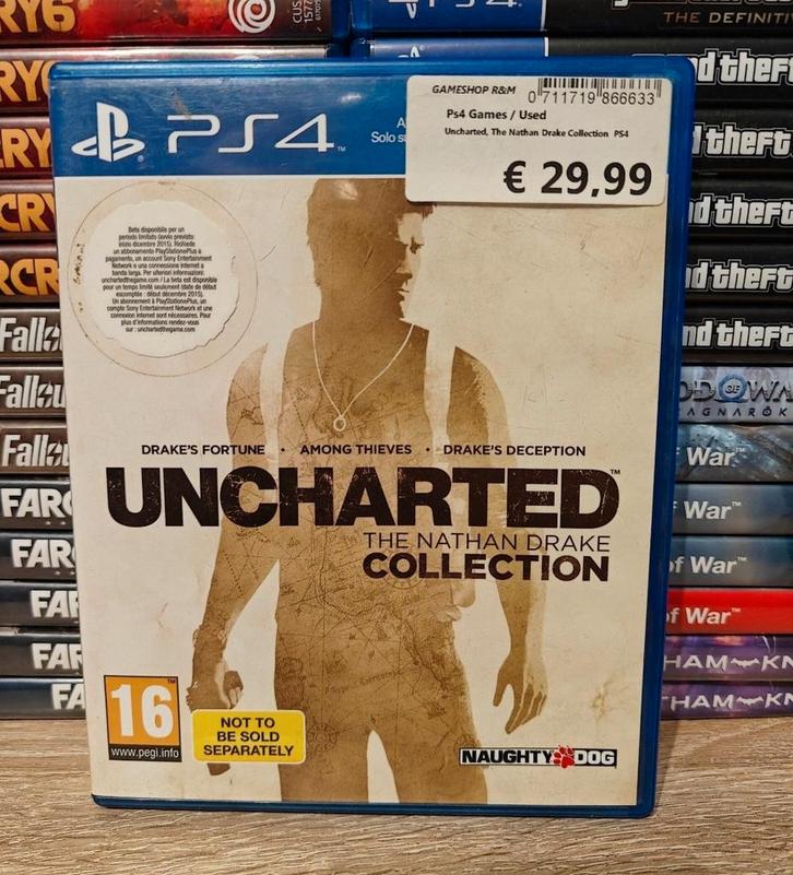 Uncharted the Nathan Drake collection PlayStation 4, Spelcomputers en Games, Games | Sony PlayStation 4, Zo goed als nieuw, Avontuur en Actie