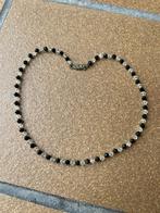 Vintage antieke kristallen ketting collier oud strass slotje, Ophalen of Verzenden, Overige materialen, Ketting