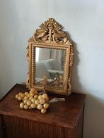 Antieke Bruidsspiegel met Gouden Lijst, Antiek en Kunst, Antiek | Spiegels, Ophalen, Rechthoekig, Minder dan 50 cm, Minder dan 100 cm