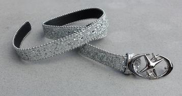damesriem 056-2 / 105 cm zilverkleur - nieuw beschikbaar voor biedingen