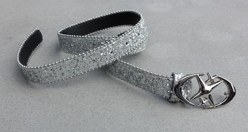 damesriem 056-2 / 105 cm zilverkleur - nieuw, Kleding | Dames, Riemen en Ceinturen, Nieuw, 100 cm of meer, Minder dan 3 cm, Ophalen of Verzenden