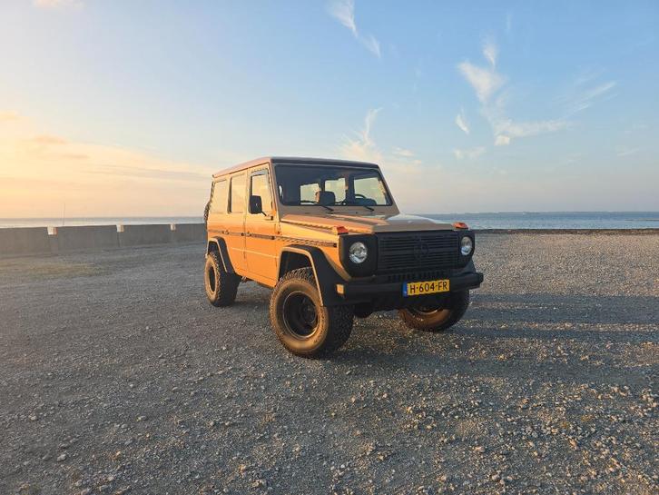 Mercedes G-klasse lang  5 deurs G230 benzine w460 MRB vrij, Auto's, Mercedes-Benz, Particulier, G-Klasse, 4x4, Lederen bekleding