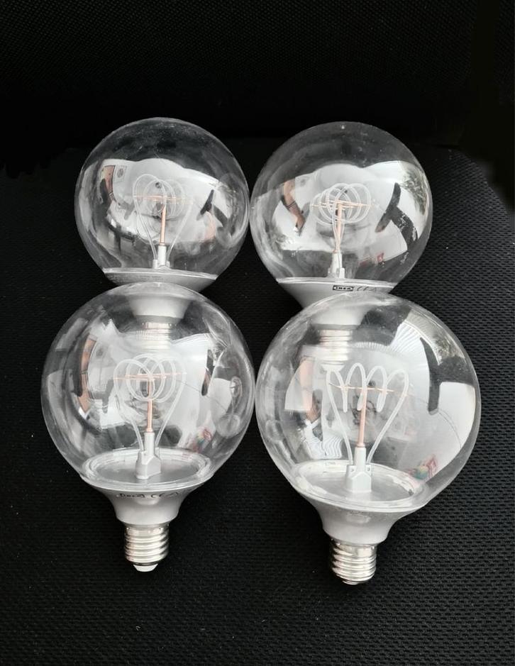 Vier stuks lampen Nittio IKEA E27 en 1.8 Watt, Huis en Inrichting, Lampen | Losse lampen, Zo goed als nieuw, Led-lamp, Minder dan 30 watt