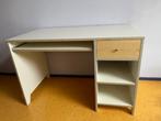 wit  bureau, met houten lade, Huis en Inrichting, Bureaus, Gebruikt, Ophalen, Bureau