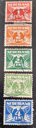 Nederland 1924-1927 - nvph 144-148 - Vliegende Duif, Postzegels en Munten, Postzegels | Nederland, T/m 1940, Verzenden, Gestempeld