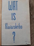 KLAVARSKRIBO, Ophalen of Verzenden, Onbekend