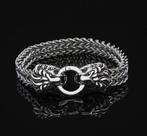 Stoere ARMBAND, Sieraden, Tassen en Uiterlijk, Armbanden, Ophalen of Verzenden, Nieuw, Zilver, Staal