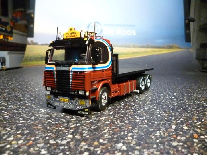Tekno Scania 143 Van der Mark met certificaat, Hobby en Vrije tijd, Modelauto's | 1:50, Nieuw, Bus of Vrachtwagen, Tekno, Ophalen of Verzenden