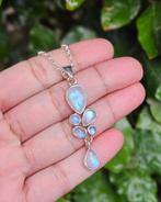 Maansteen Ketting Jiya - Echt Zilver, Verzenden, Wit, Info@lavicollection.com, Nieuw