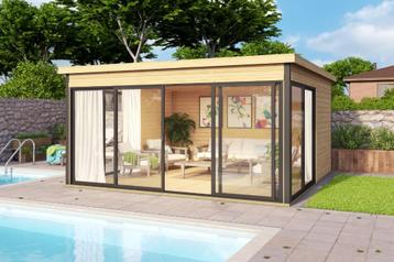 NIEUW modern houten luxe blokhut Domeo 5 Set beschikbaar voor biedingen