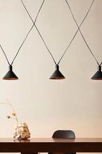Zwarte stalen hanglamp met 3 kappen van Jotex | NIEUW, Ophalen of Verzenden, Nieuw