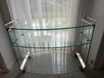 Glazen Bijzettafel / Serveerwagen, Huis en Inrichting, Ophalen, Gebruikt