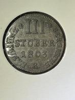 Duitsland, Berg zilveren 3 Stuber 1803 R, Verzenden, Duitsland, Losse munt, Zilver