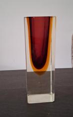 Retro Murano Vaas - Oranje/Rood, Antiek en Kunst, Antiek | Vazen, Ophalen of Verzenden
