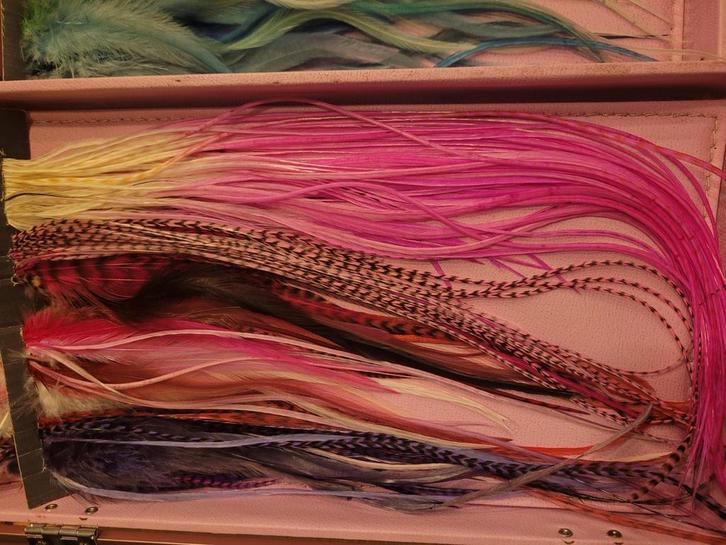 Partij hair feather, Sieraden, Tassen en Uiterlijk, Uiterlijk | Haarverzorging, Nieuw, Pruik of Haarverlenging, Ophalen of Verzenden