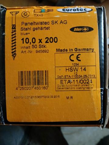 Schroeven 10,0×200 beschikbaar voor biedingen