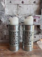 Oosterse filigrain windlicht kandelaars - kaarshouder Zenza, Huis en Inrichting, Woonaccessoires | Kandelaars en Kaarsen, Ophalen of Verzenden