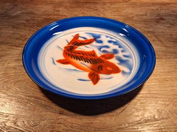 groot vintage emaille sier-bord koi Emaillekijzer Amsterdam beschikbaar voor biedingen