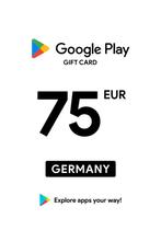 Google Play Gift Card 75 euro Germany, Eén persoon, Cadeaubon