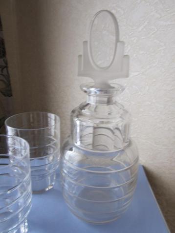Art deco whiskey karaf Manhattan kristal Val St Lambert beschikbaar voor biedingen