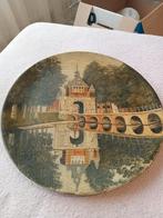 Jaren 60 schilderij op houten bord 28 cm, Antiek en Kunst, Kunst | Schilderijen | Klassiek, Ophalen of Verzenden