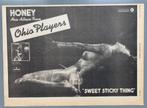 OHIO PLAYERS 1975 vintage Advertentie HONEY 41cm x 29cm, Rechthoekig Liggend, Gebruikt, Ophalen of Verzenden, A4 of kleiner