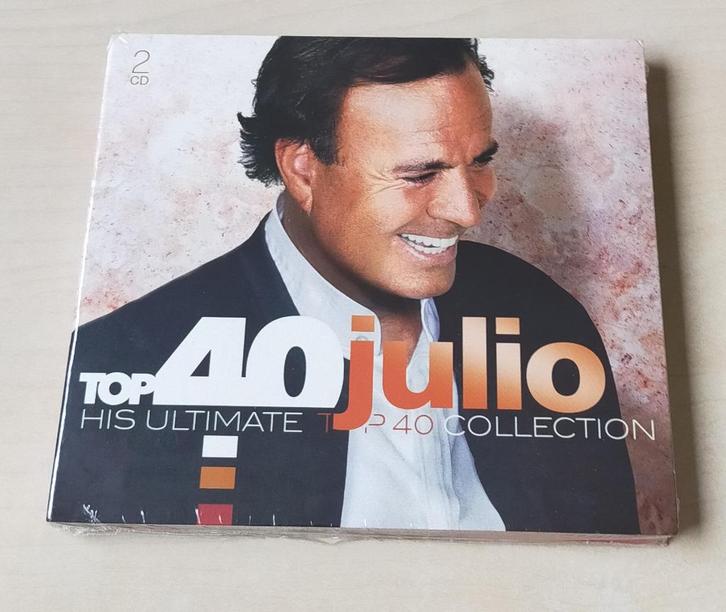 Julio Iglesias - His Ultimate Top 40 Collection 2CD Nieuw, Cd's en Dvd's, Cd's | Pop, Nieuw in verpakking, 1980 tot 2000, Ophalen of Verzenden