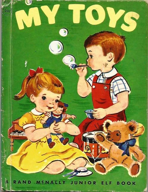 "My Toys" van Augusta Goldin, tekst + illustraties uit 1955, Verzamelen, Retro, Overige typen, Ophalen of Verzenden