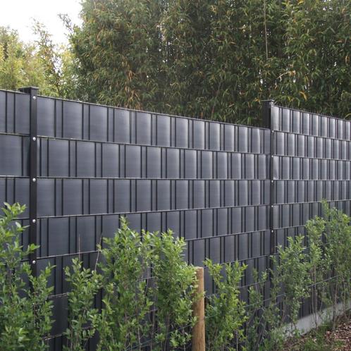 Vlechtband 50 meter Top Kwaliteit RAL 7016 (grijs), Tuin en Terras, Tuinhekken en Hekwerk, Nieuw, Dubbelstaafmat hekwerk, Kunststof