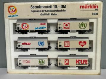 Märklin 4400 set "Groot helpt klein" met 6 koelwagons (4415) beschikbaar voor biedingen