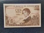 Spaanse 100 Pesetas  1965 XF, Ophalen of Verzenden, Overige landen, Los biljet