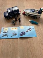 PLAYMOBIL City Action Politietruck met Speedboot - 5187, Kinderen en Baby's, Speelgoed | Playmobil, Ophalen of Verzenden, Gebruikt